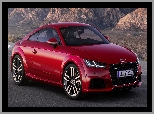 Audi TT, Bok, Czerwone, Przód